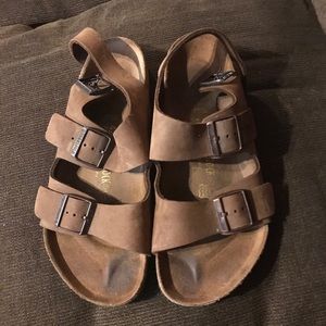 Birkenstock suede sandals 🖤🤍🖤